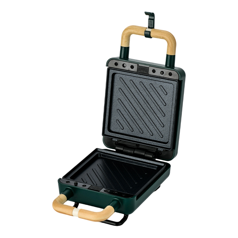BJX-S001 Máy làm bánh sandwich có tay cầm bằng gỗ có thể tháo rời