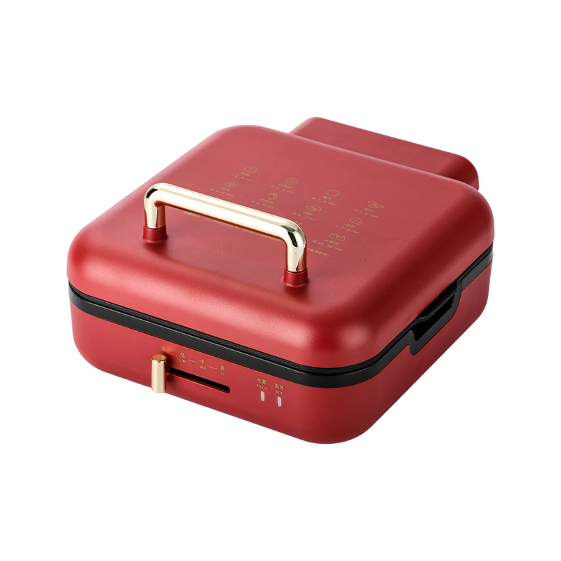 Chảo nướng BJX-S017 24x24cm có vỉ nướng (Điều khiển nhiệt độ + Tay cầm vân gỗ)