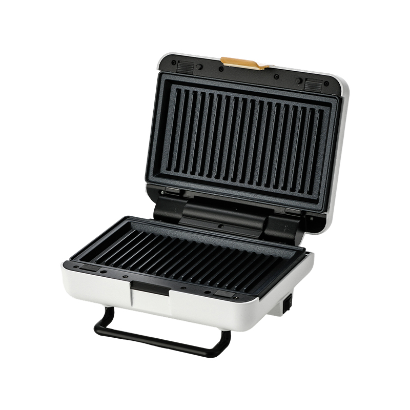 BJX-S025 Máy làm bánh sandwich & vỉ nướng dạng tấm mở 180° có thể hoán đổi 2 lát BJX-S025