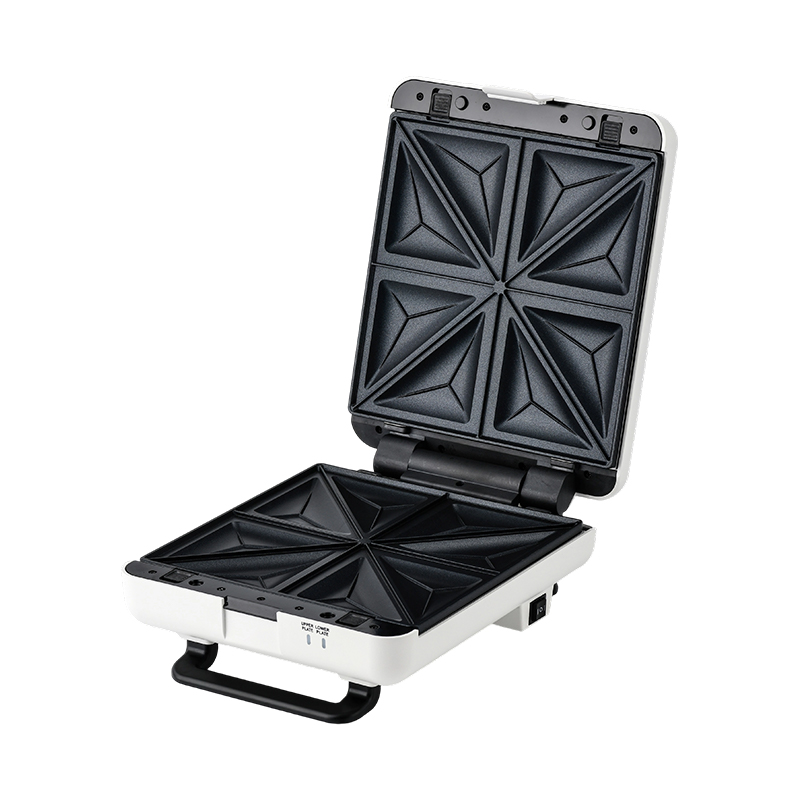 BJX-S026 Máy nướng bánh mì & nướng 4 lát 180° mở với điều khiển 3 cấp độ và khay nhỏ giọt dầu